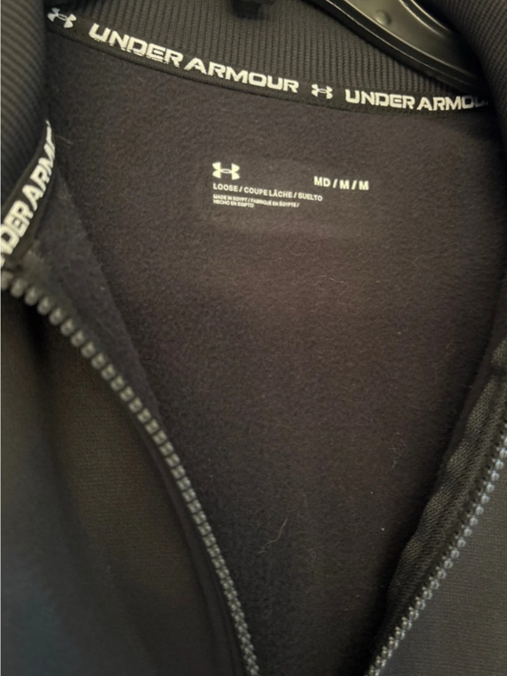Under Armour women’s Black Full-Zip Performance Jacket with Logo Trim